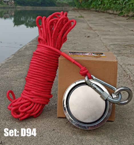 1700 LBS Magnet Fishing Double Sided Fishing Magnet,3.7 Diameter